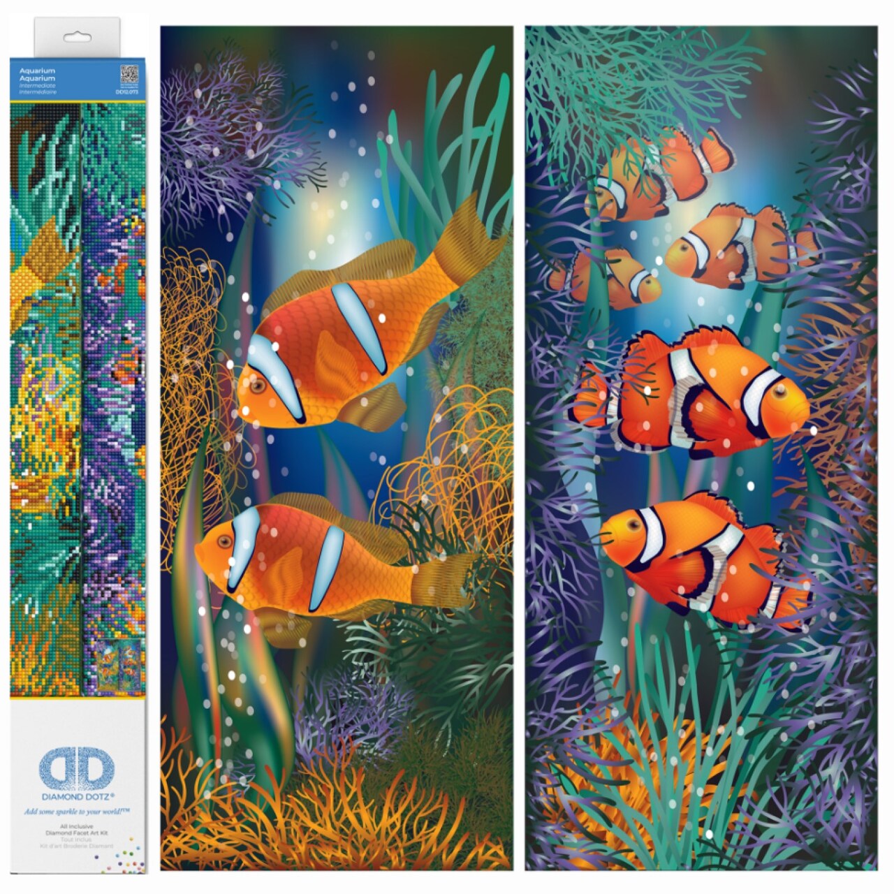 Diamond Dotz Aquarium Diamond Painting Kits for Adults - Diamond Art Kits a Relaxing Creative Craft Kit with Dotz Gems 20.5x20